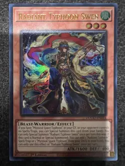 Yugioh Radiant Typhoon Swen DOOD-EN014 Ultra Rare 1st Edition NM - Image 1