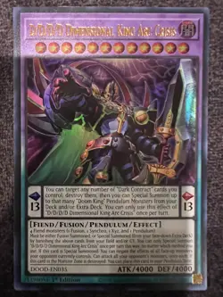 Yugioh D/D/D/D Dimensional King Arc Crisis DOOD-EN035 Ultra Rare 1st Edition NM - Image 1