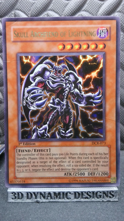 | Yugioh Skull Archfiend of Lightning DCR-073 1st Ultra Rare Dark Crisis HP | - Image 1