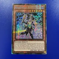 Yugioh Nightmare Apprentice MP25-EN004 2025 1st Edition Starlight Rare NM - Image 1