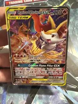 Charizard & Braixen GX - SM230 - Pokemon Sun & Moon Promo Ultra Rare Card - Image 3