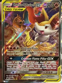 Charizard & Braixen GX - SM230 - Pokemon Sun & Moon Promo Ultra Rare Card - Image 5