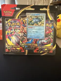 Pokemon Trading Card Game: Mega Evolution Three-Booster Blister-Golduck - Image 1