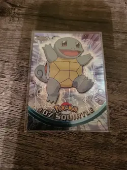 SQUIRTLE #07 - 2000 Topps Chrome Pokemon CARD - REGULAR HOLO - LP - Image 1