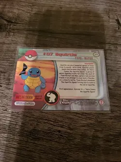 SQUIRTLE #07 - 2000 Topps Chrome Pokemon CARD - REGULAR HOLO - LP - Image 2