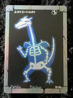 Pokederp Halloween X-ray Zardichar Holo Charizard 15/36 Custom Derpy Card - Image 1