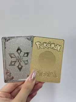 2PCS Pikachu HP310&Genshin ImpactMetal Card-Collectible gift display！ - Image 2