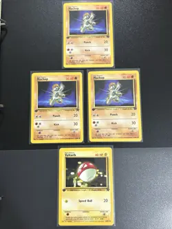 Pokemon 4 Card Vintage Team Rocket 1st Edition Lot Set Bundle WOTC Nm-Lp - Image 1