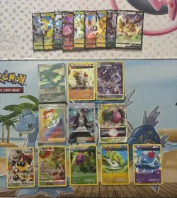 Pokemon Card Full Art Alt Art Fire Eevee Pikachu Regirock - Image 1