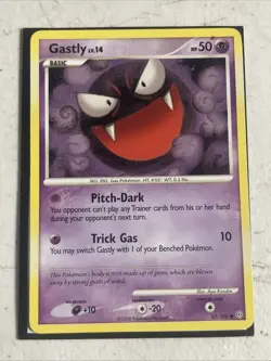 Pokemon TCG Stormfront Gastly Card 62/100 Non-Holo - Image 1