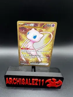 Pokemon TCG Mew EX Metal Gold NM 205/165 Scarlet & Violet 151 Promo Card - Image 1