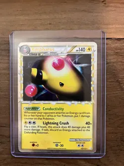 Ampharos 105/123 HeartGold SoulSilver Ultra Rare Holo Pokemon Card - Image 1