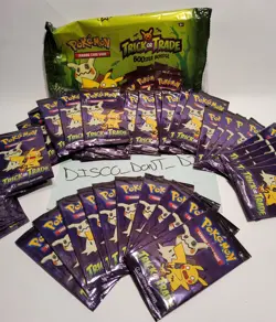 Pokemon TCG Trick or Trade BOOster Bundle Lot 10x Mini Packs 2023 Halloween Card - Image 1