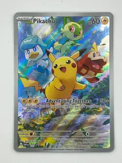 Pikachu 027 - Pokemon Scarlet & Violet Promo Card 27 - NM - Image 1
