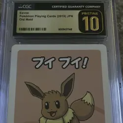 2019 Pokemon Eevee Playing Cards Japanese Old Maid, CGC 10 Pristine - Image 2