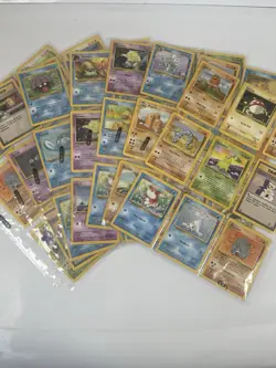 Huge Pokemon Vintage Cards Lot (63) Base Set NM-LP WOTC, Jungle, Fossil Binder - Image 1