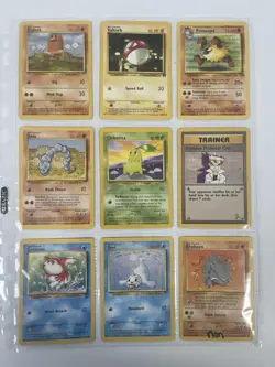 Huge Pokemon Vintage Cards Lot (63) Base Set NM-LP WOTC, Jungle, Fossil Binder - Image 2