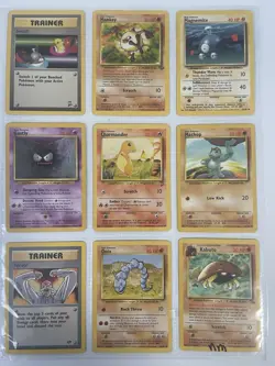 Huge Pokemon Vintage Cards Lot (63) Base Set NM-LP WOTC, Jungle, Fossil Binder - Image 5