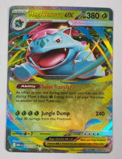 Mega Venusaur EX 003/132 Mega Evolution Holo Rare Pokemon Card NM - Image 1
