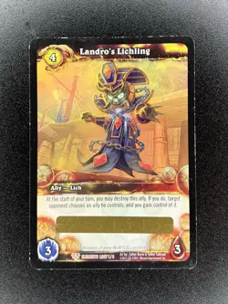 Landro’s Lichling *UNSCRATCHED* World Of Warcraft Loot Card Elements 1/3 - Image 1