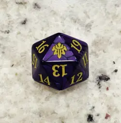 1x Throne of Eldraine Bundle 20-Sided Spindown Dice MTG - Image 1