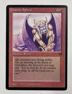 Gravity Sphere Legends MP Moderate Play MTG Magic The Gathering - Image 1