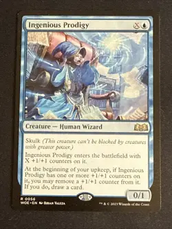 1x Ingenious Prodigy (0056) Wilds of Eldraine LP MTG Magic the Gathering x1 MKE - Image 1