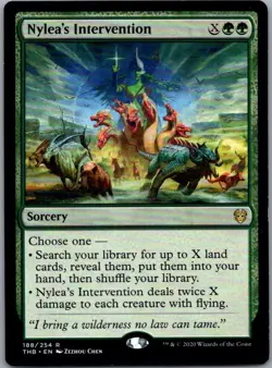 #188 Nylea's Intervention Theros Beyond Death Rare - Image 1