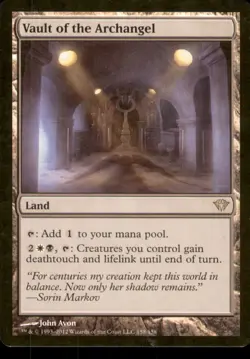 MTG - Vault of the Archangel Dark Ascension #158 Rare LP - Image 1