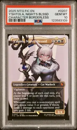 2025 MTG Final Fantasy Y'shtola Night Blessed Character Borderless PSA 10 - Image 1