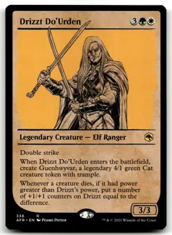 MTG Drizzt Do'Urden (Showcase) R Adventures in the Forgotten Realms 338 LP - Image 1