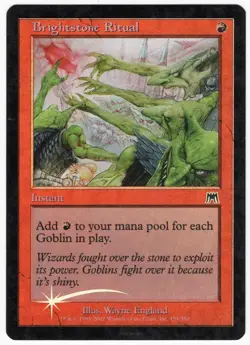 Brightstone Ritual 2002 Onslaught FOIL Red Common Instant MTG LP AZ1 - Image 1