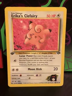 Erika's Clefairy 40/132 Gym Challenge 1st Edition Pokemon NM - Image 1