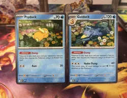 Psyduck & Golduck MEP 007 008 Mega Evolution Cosmos Black Star Promo Pokemon - Image 1