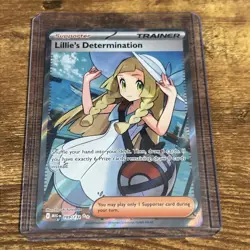 Pokemon TCG Mega Evolution Lillie’s Determination Full Art Trainer Card 169/132 - Image 1