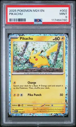 2025 POKEMON M24 EN-MCDONALD'S COLLECTION #002 PIKACHU PSA 9 - Image 1