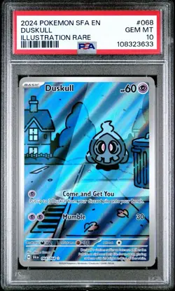 2024 Pokemon Shrouded Fable Duskull FA Illustration Rare IR #068/064 PSA 10 - Image 1