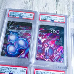 PSA 10 Mewtwo V Union Pokemon SWSH 159-162 Special Collection Full Set + Jumbo - Image 3