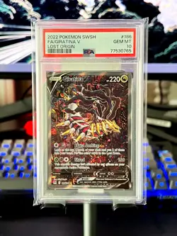 2022 Pokemon Lost Origins Giratina V Full Alt Alternate Art 186 PSA 10 Gem Mint - Image 1