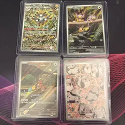 Pokemon Lot of 4 Full Art Pidove 148 Black Bolt Illustration Rare Holo Aipom - Image 1