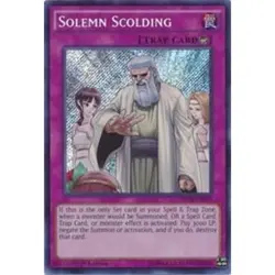 Yu-Gi-Oh! Solemn Scolding NECH-EN079 Secret Rare 1st Edition - Image 1