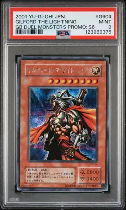 2001 YU-GI-OH! JAPANESE GAMEBOY DUEL MONSTERS PROMO GILFORD THE LIGHTNING PSA 9 - Image 1