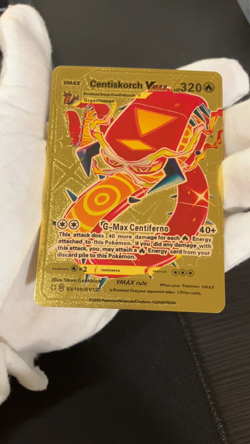 Centiskorch Vmax Gold Foil Textured Display Card - Image 2