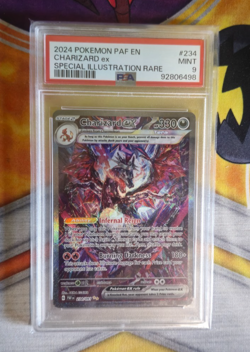 Pokemon Charizard EX Holo Card Paldean Fates SV234/091 PSA 9 - Image 1