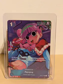 One Piece Card Game: Perona Card Rare HQ Proxy Custom OP01-077 - Image 1