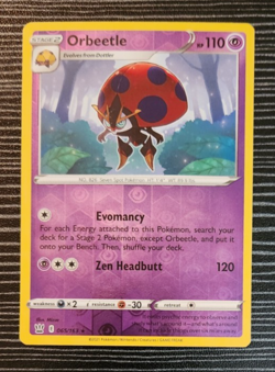 Pokemon- Orbeetle 065/163- Rare Reverse Holo Card- Battle Styles - Image 1