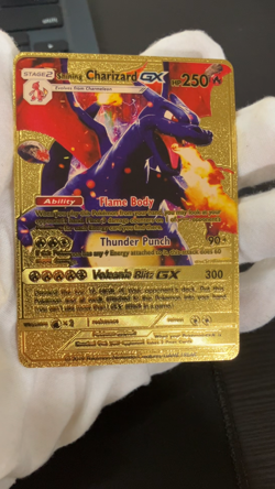 Charizard Gx Gold Foil Textured Display Card - Image 2