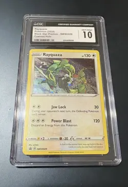 CGC 10 GEM MINT Rayquaza Black Star Promo SWSH029 Promo Card - Image 1
