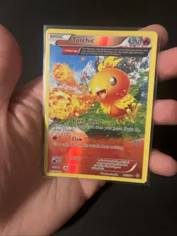 Torchic REVERSE HOLO FULL ART card 26/160 XY Primal Clash 2015 Pokemon TCG - Image 3