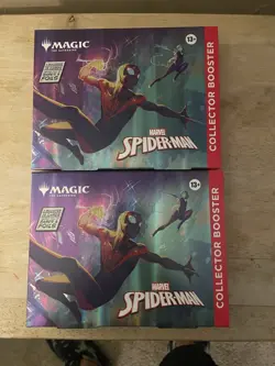 IN HAND Magic The Gathering MTG Marvel Spider Man Collector Booster x2 FAST SHIP - Image 1